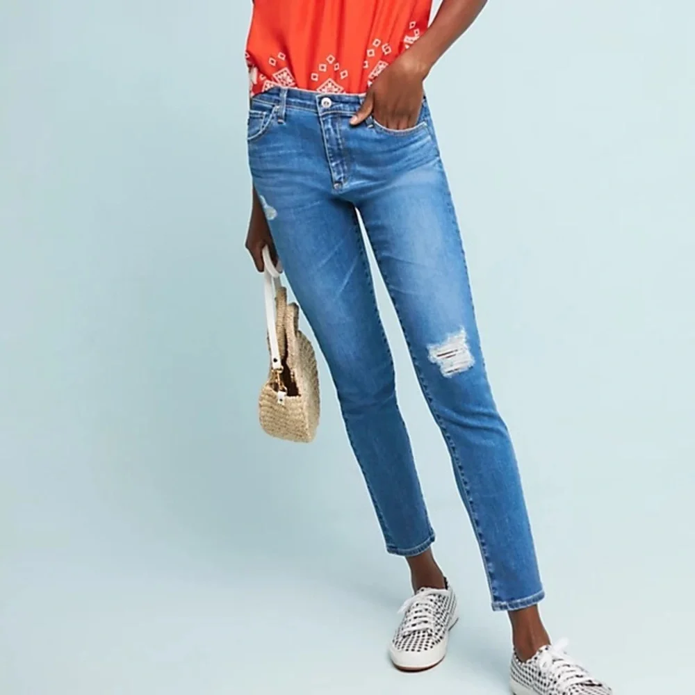 SOLD. AG Anthropologie The Stevie Ankle Jeans - Picture 1 of 9